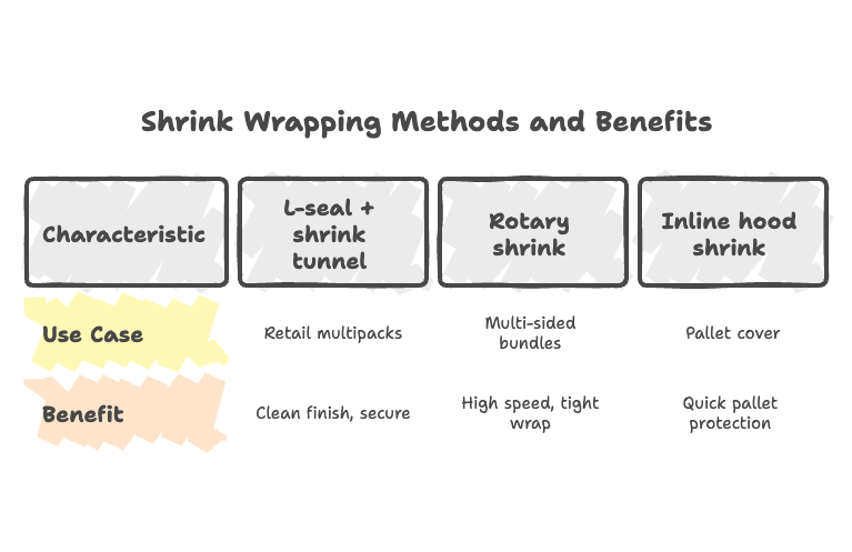 Secondary Packaging equipment - shrink wrapper importance